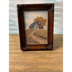 Original Colored Pencil Drawing 'Looking Out The Window' House Butler Brown